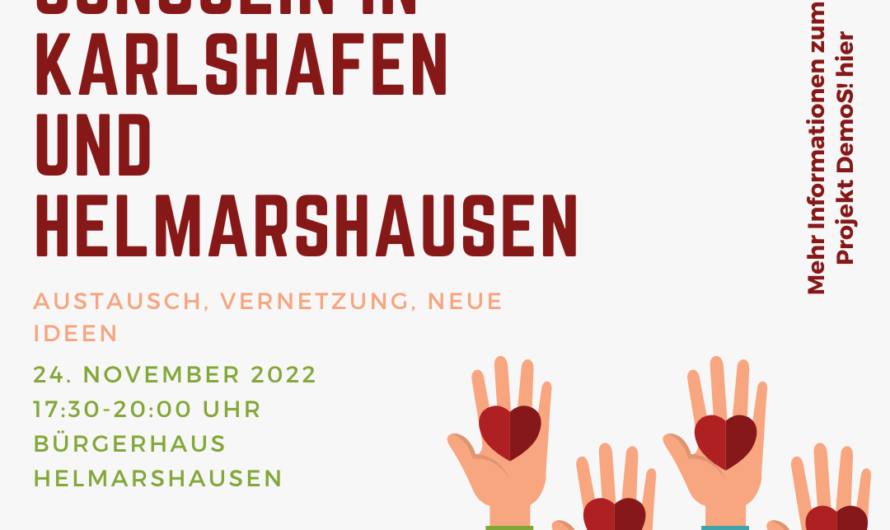 Erinnerung an “Kick Off”-Veranstaltung für junge Menschen am Donnerstag, 24.11.